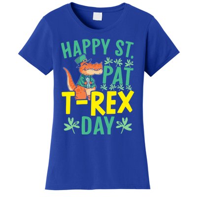 Happy St Pat Tgiftrex Day St Patricks Saint Pattys Dinosaur Cool Gift Women's T-Shirt