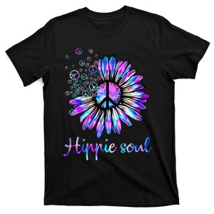 Hippie Soul Psychedelic Daisy Peace Sign T-Shirt