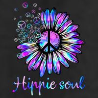 Hippie Soul Psychedelic Daisy Peace Sign 11oz C Handle Ceramic Mug