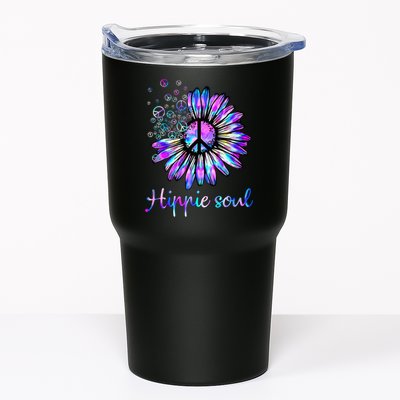 Hippie Soul Psychedelic Daisy Peace Sign Tumbler
