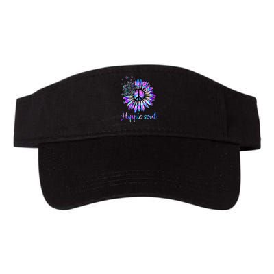 Hippie Soul Psychedelic Daisy Peace Sign Visor