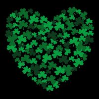 Happy Saint Patrick's Day Shamrock Heart Sustainable Bucket Hat