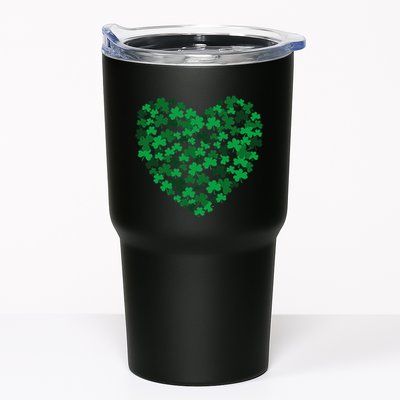 Happy Saint Patrick's Day Shamrock Heart Tumbler