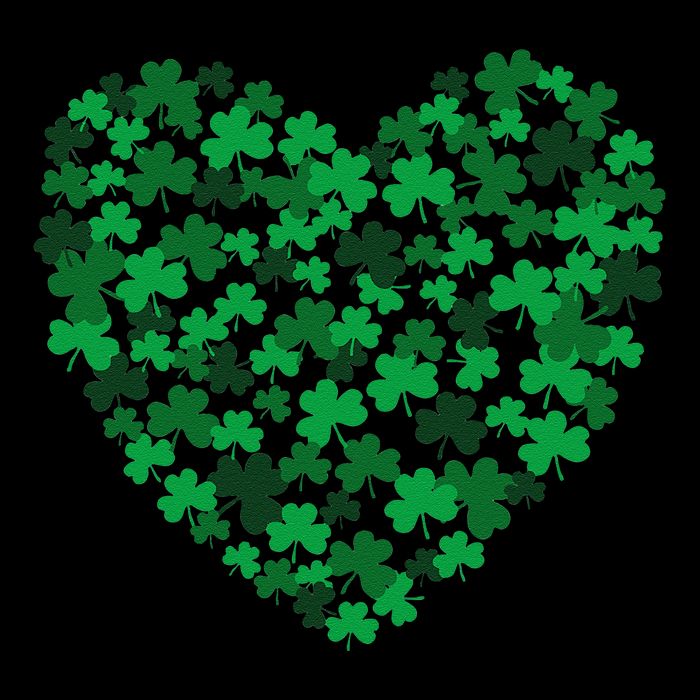 Happy Saint Patrick's Day Shamrock Heart Toddler T-Shirt
