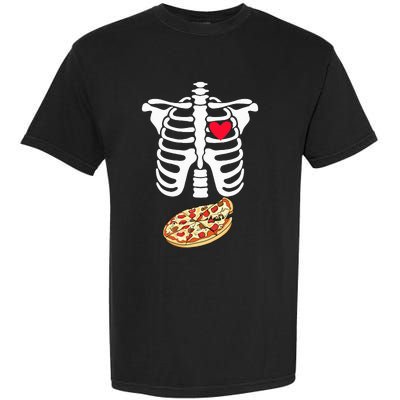 Halloween Skeleton Pregnancy Pizza Xray Dad To Be Garment-Dyed Heavyweight T-Shirt