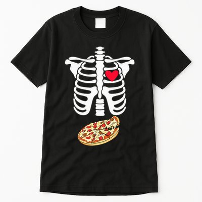 Halloween Skeleton Pregnancy Pizza Xray Dad To Be Tall T-Shirt
