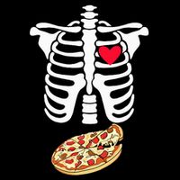 Halloween Skeleton Pregnancy Pizza Xray Dad To Be Backpack