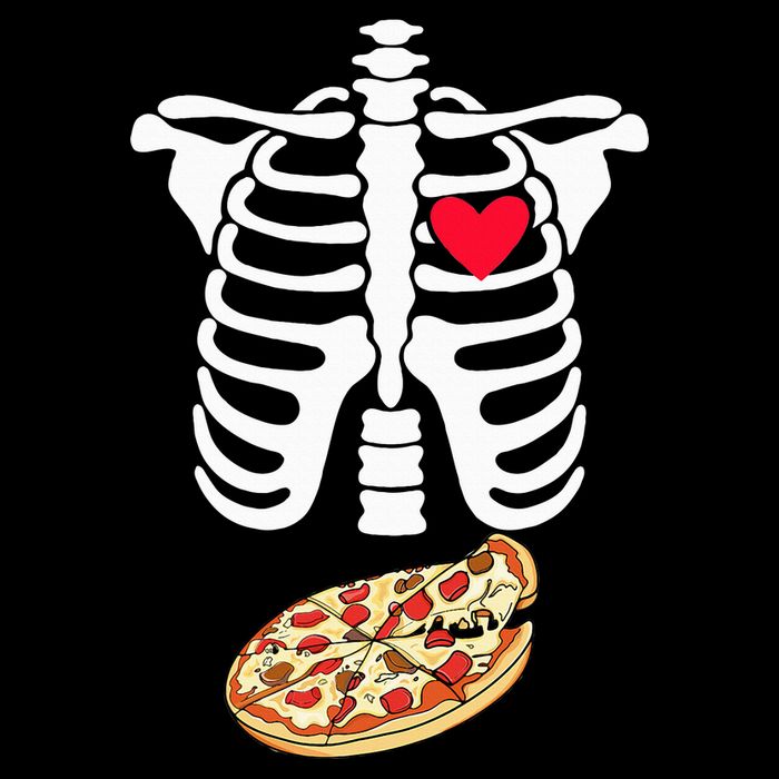 Halloween Skeleton Pregnancy Pizza Xray Dad To Be Backpack