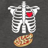 Halloween Skeleton Pregnancy Pizza Xray Dad To Be Vector Backpack