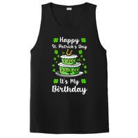 Happy St Patricks Day And My Birthday Cake Shamrock Irish Premium PosiCharge Competitor Tank