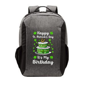 Happy St Patricks Day And My Birthday Cake Shamrock Irish Premium Vector Backpack