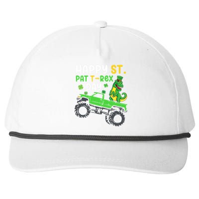 Happy St Pat T Rex Day Boy St Patrick's Day T Rex Snapback Five-Panel Rope Hat