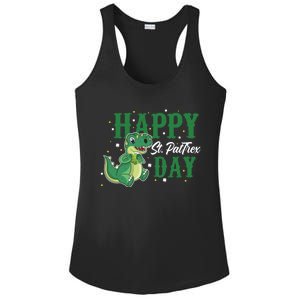 Happy St Pattrex Day Dino Holiday St Patricks Day Gift Ladies PosiCharge Competitor Racerback Tank