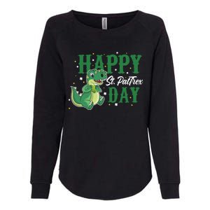 Happy St Pattrex Day Dino Holiday St Patricks Day Gift Womens California Wash Sweatshirt