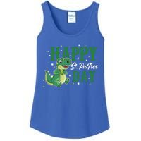 Happy St Pattrex Day Dino Holiday St Patricks Day Gift Ladies Essential Tank