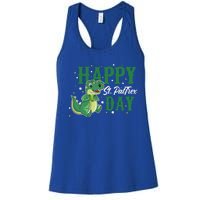 Happy St Pattrex Day Dino Holiday St Patricks Day Gift Women's Racerback Tank