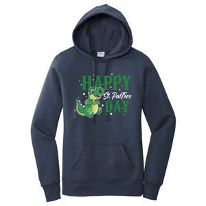 Happy St Pattrex Day Dino Holiday St Patricks Day Gift Women's Pullover Hoodie