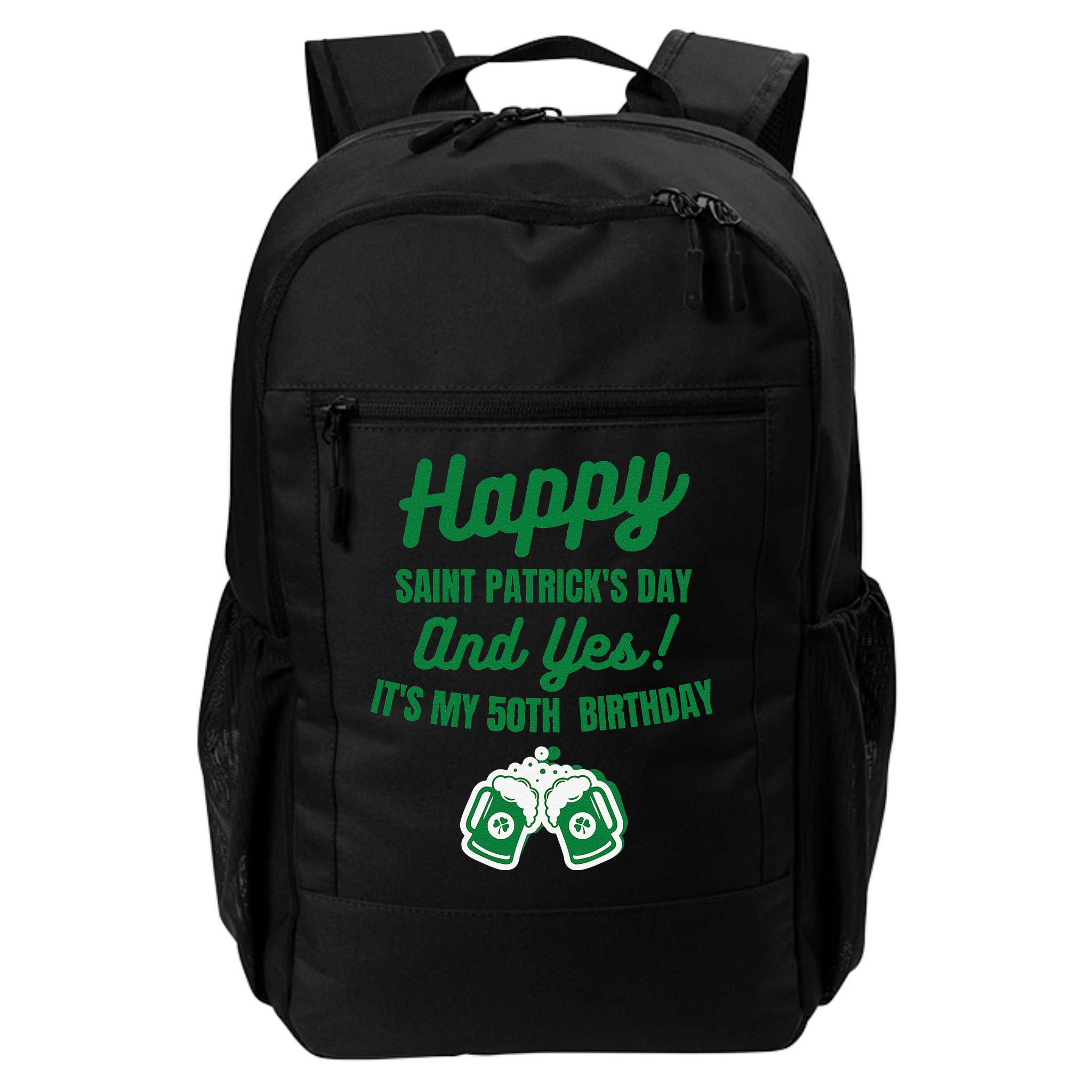 Happy Saint Patrick's Day, Funny 50th Birthday Party Gift Backpack