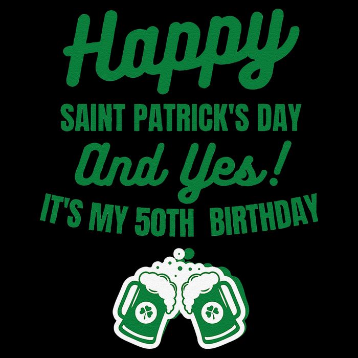 Happy Saint Patrick's Day, Funny 50th Birthday Party Gift Zip Tote Bag