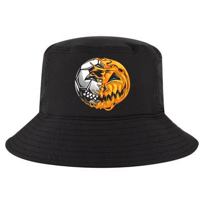 Halloween Soccer Player Pumpkin Skeleton Cool Comfort Performance Bucket Hat