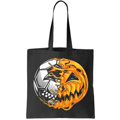 Halloween Soccer Player Pumpkin Skeleton Bag
