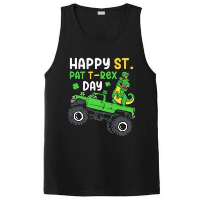 Happy St Pat Trex Day Boy St Patrick's Day Trex PosiCharge Competitor Tank