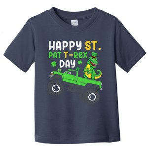 Happy St Pat Trex Day Boy St Patrick's Day Trex Toddler T-Shirt