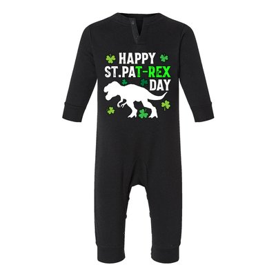 Happy St Pat Rex Day Irish Shamrocks Patricks Boy Gifts Infant Fleece One Piece