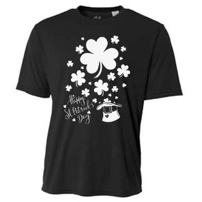 Happy Saint Patrick's Day Shamrock Green Cooling Performance Crew T-Shirt