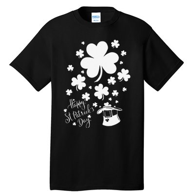 Happy Saint Patrick's Day Shamrock Green Tall T-Shirt