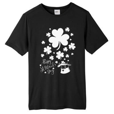 Happy Saint Patrick's Day Shamrock Green Tall Fusion ChromaSoft Performance T-Shirt