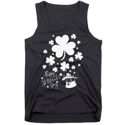 Happy Saint Patrick's Day Shamrock Green Tank Top