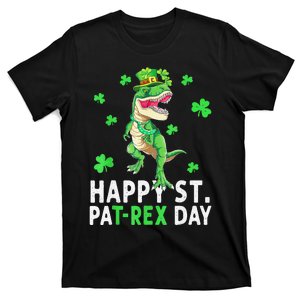 Happy St Pat TRex Saint Patrick's Day Dinosaur Outfit T-Shirt