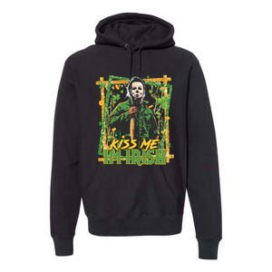 Horror St Patricks Day Me I'm Irish Horror Movie St Patricks Day Premium Hoodie