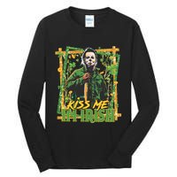 Horror St Patricks Day Me I'm Irish Horror Movie St Patricks Day Tall Long Sleeve T-Shirt