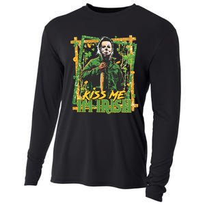 Horror St Patricks Day Me I'm Irish Horror Movie St Patricks Day Cooling Performance Long Sleeve Crew