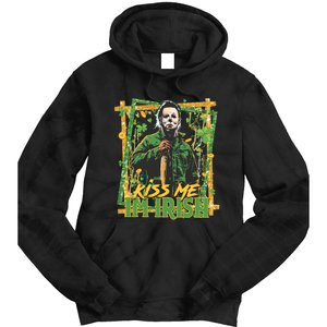 Horror St Patricks Day Me I'm Irish Horror Movie St Patricks Day Tie Dye Hoodie