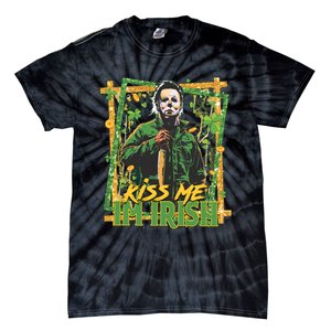 Horror St Patricks Day Me I'm Irish Horror Movie St Patricks Day Tie-Dye T-Shirt