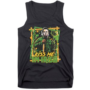 Horror St Patricks Day Me I'm Irish Horror Movie St Patricks Day Tank Top