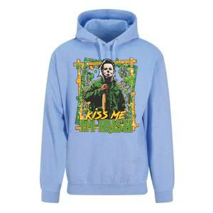 Horror St Patricks Day Me I'm Irish Horror Movie St Patricks Day Unisex Surf Hoodie