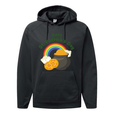 Happy St. Patrick's Day Funny Saint Patrick Irish Girl Boy Performance Fleece Hoodie