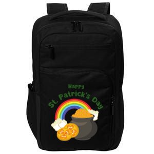 Happy St. Patrick's Day Funny Saint Patrick Irish Girl Boy Impact Tech Backpack