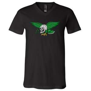 Heavy Slime P.H.I.L.L.Y Eagle Skull V-Neck T-Shirt