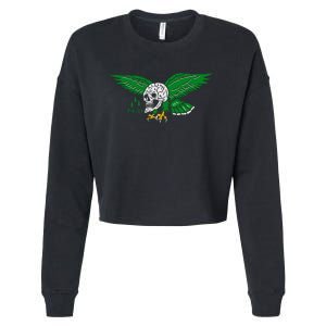 Heavy Slime P.H.I.L.L.Y Eagle Skull Cropped Pullover Crew