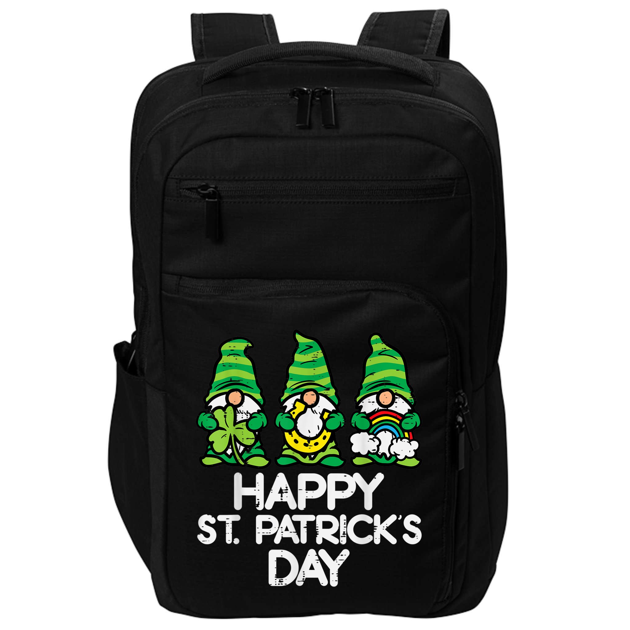 Happy St Patricks Day, St Paddys Day, Funny St Pattys Day Gnomes Impact Tech Backpack