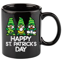 Happy St Patricks Day, St Paddys Day, Funny St Pattys Day Gnomes 11oz C Handle Ceramic Mug