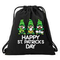Happy St Patricks Day, St Paddys Day, Funny St Pattys Day Gnomes Drawstring Bag
