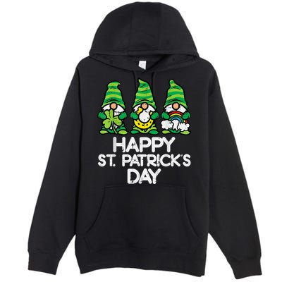Happy St Patricks Day, St Paddys Day, Funny St Pattys Day Gnomes Premium Pullover Hoodie