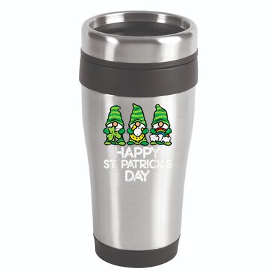 Happy St Patricks Day, St Paddys Day, Funny St Pattys Day Gnomes 16oz Travel Tumbler