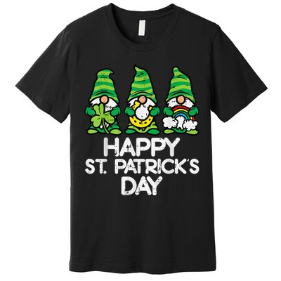 Happy St Patricks Day, St Paddys Day, Funny St Pattys Day Gnomes Premium T-Shirt